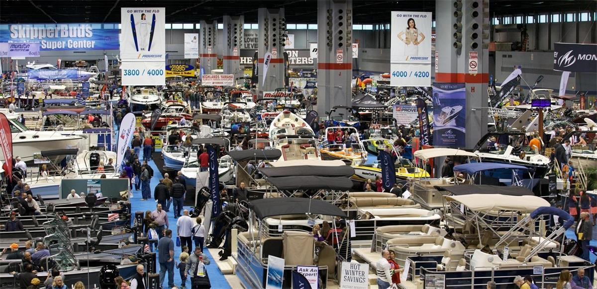 2024 Chicago Boat Show naaseb McCormick Place'i jaanuaris